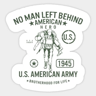 No Man Left Behind Sticker